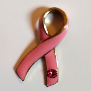 Beautiful cancer awareness lapel pin brooch.